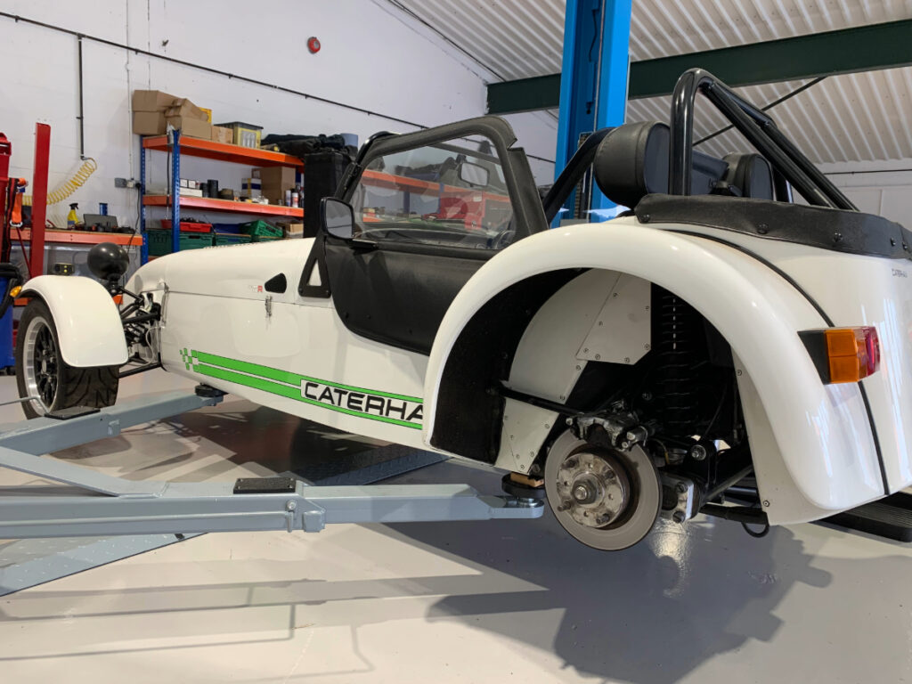 White Caterham Car Service